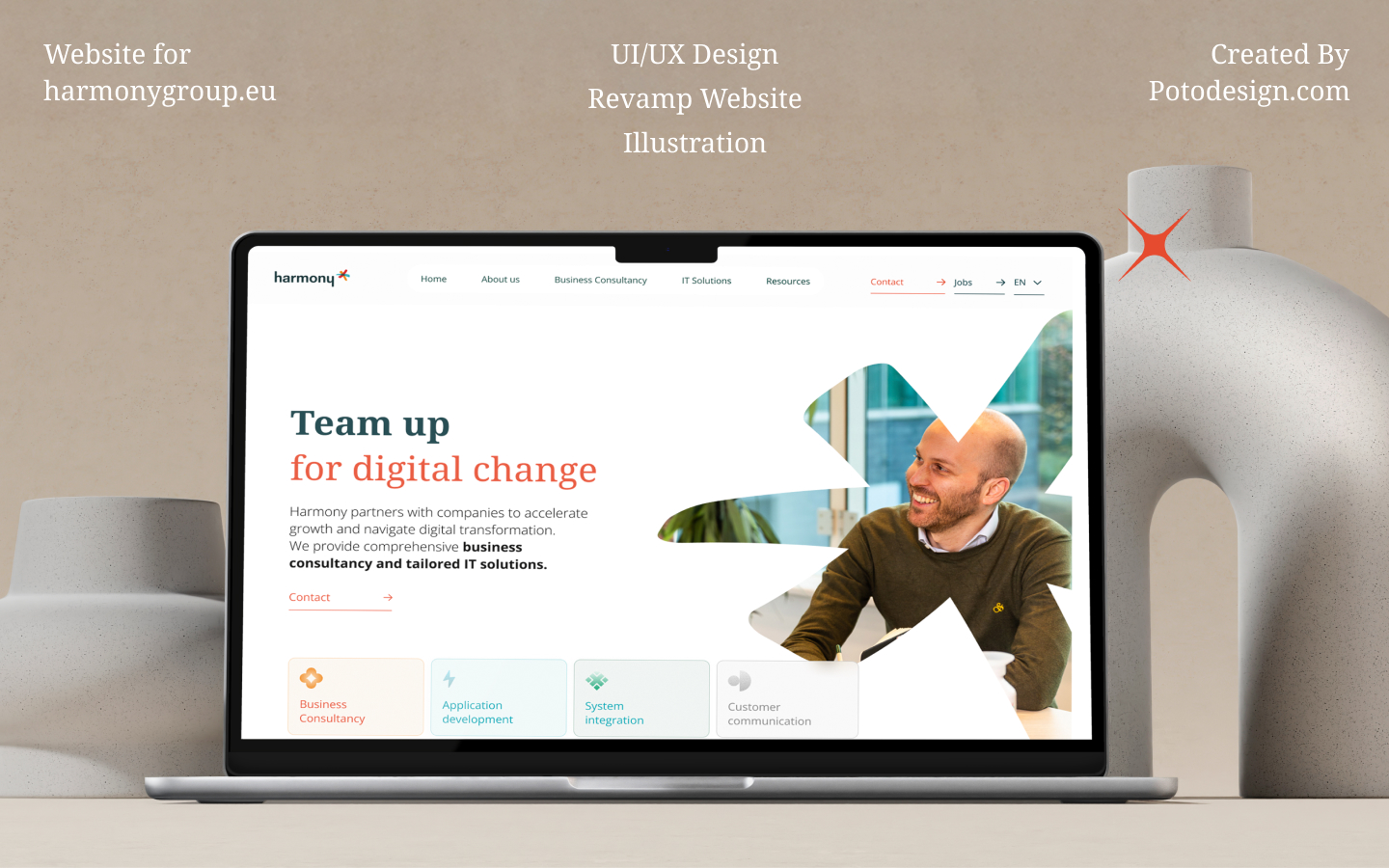 Harmony consultancy website overview